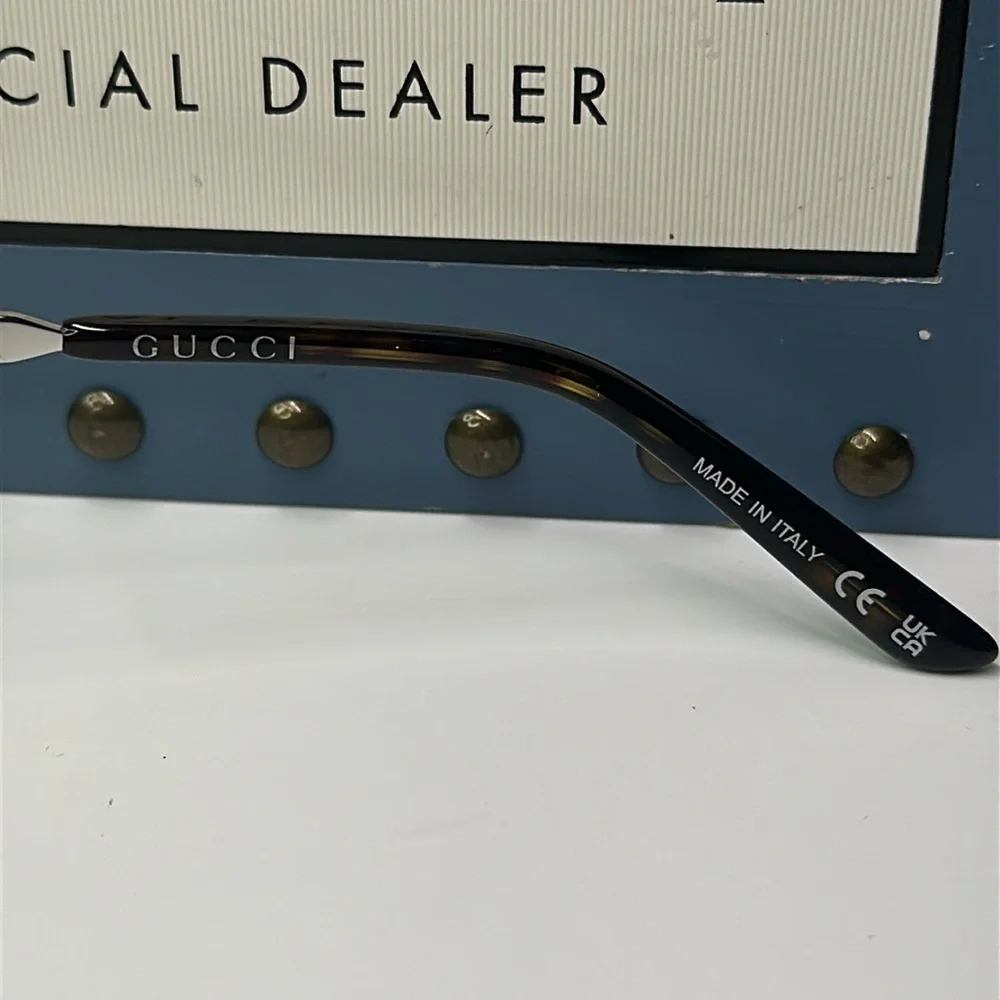 Gucci GG0946OA Square Metal Eyeglasses – Full Rim Frame for Men